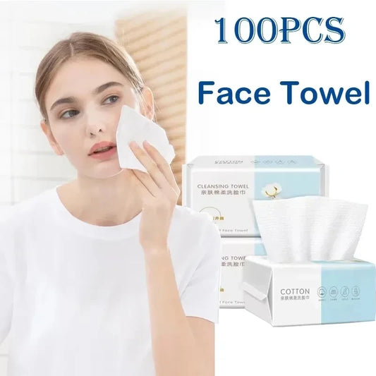 Disposable Cotton Face Towels